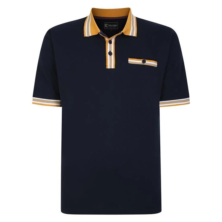 Stock Clearance KAM Men's KBS 5473 Short Sleeve Pique Tipped Polo in 2 Colours, 2XL to 8XL Stock Clearance KAM Men's KBS 5473 Short Sleeve Pique Tipped Polo in 2 Colours, 2XL to 8XL