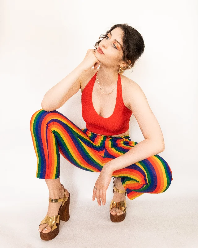 Weekend Deals to Make You Happy Cigarette Pants Rainbow