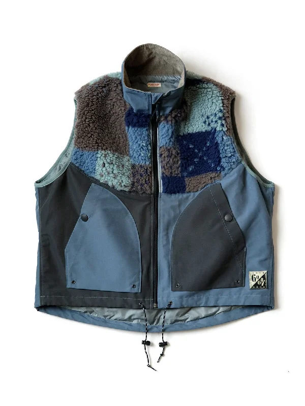 Weekend Offers You Can't Ignore Kapital 60/40Cloth x TUGIHAGI Fleece HUTTE Vest - Navy