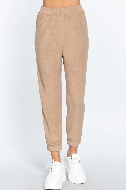 Weekend Discounts to Delight Terry Towelling Long Jogger Pants