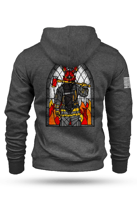 Savings Galore Stained Glass Firefighter - Hoodie