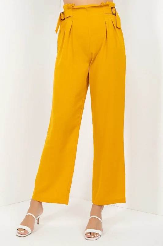 Weekend Bargains Galore High Waist Paperbag Wide Pants