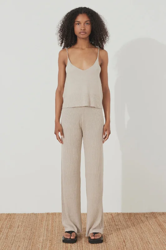 Weekend Offers That Excite Husk Rib Knit Pant