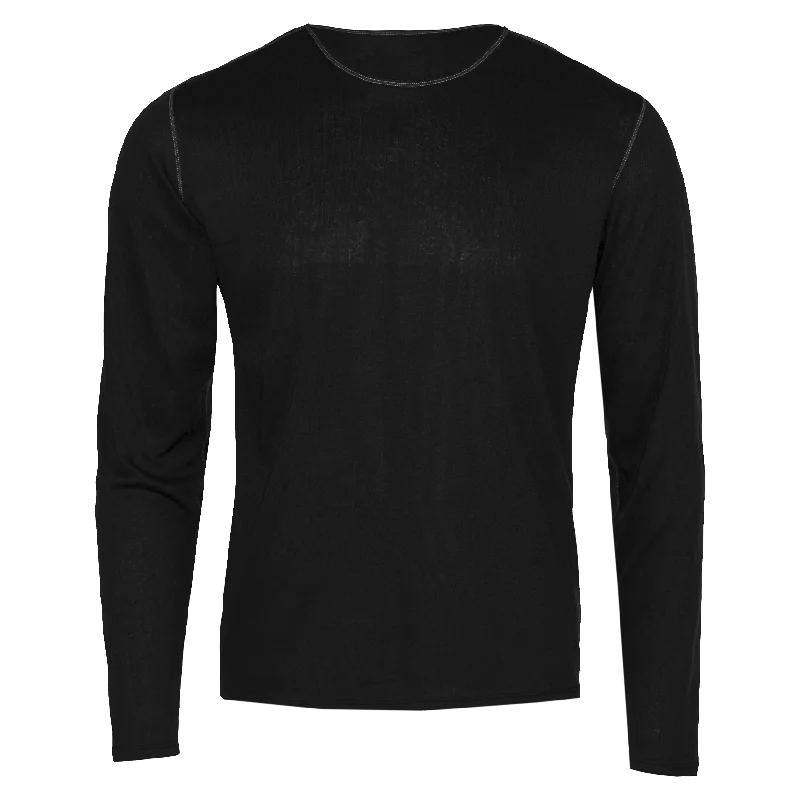 Weekend Discounts to Snag Men's Pepper Bi-Ply Crewneck - Black