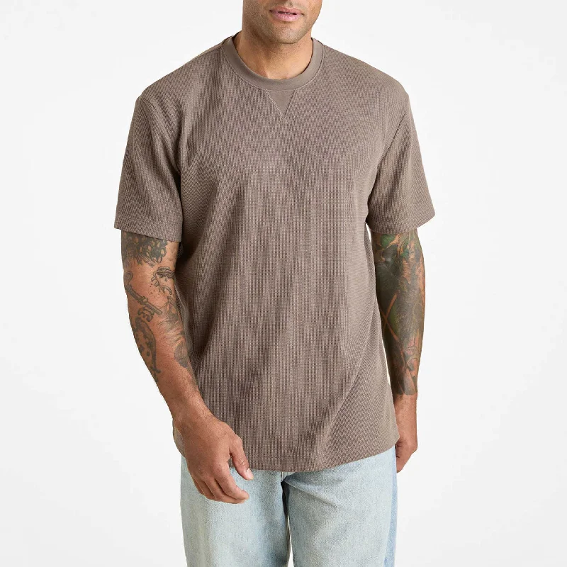 Discount Mania Waffle T-Shirt | Mocha