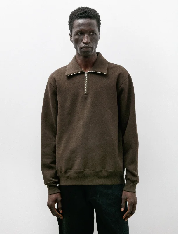 Time-Limited Offer Quarter Zip Sweatshirt Black Olive