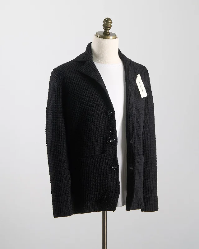 Weekend Deals That Impress Popcorn Stitch Sweater Blazer