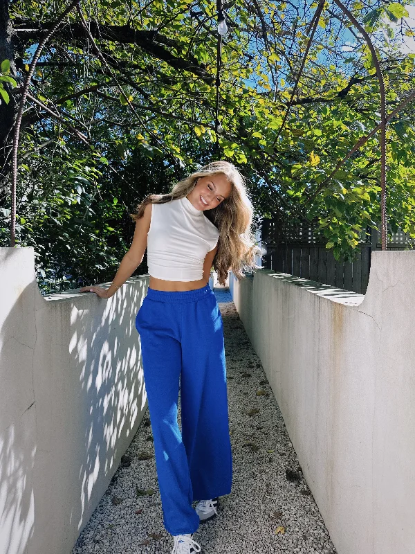 Weekend Savings Extravaganza Throw Back Joggers - Cobalt