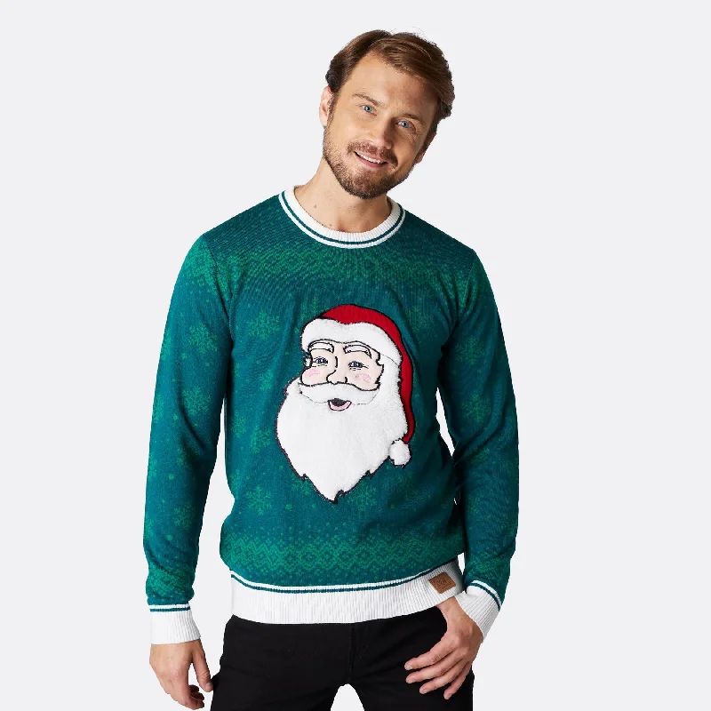Weekend Bargains to Cherish Weihnachtsmann Weihnachtspullover Herren