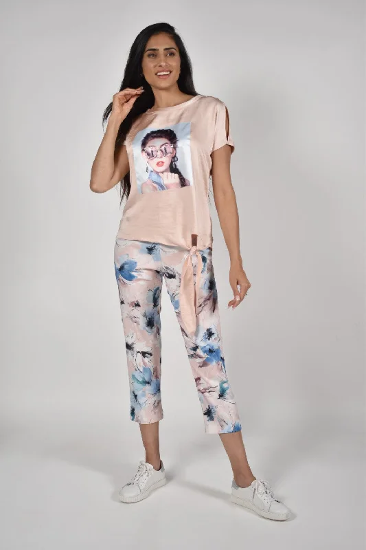 Act Fast Frank Lyman Pant 221231 Pink/Blue