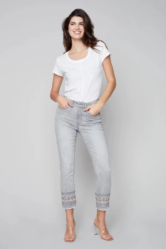 Weekend Offers You Can't Ignore Charlie B. Jeans C5345R-431A-393 Soft Grey