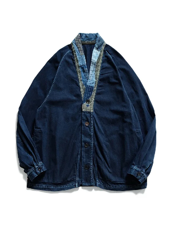 Weekend Bargains to Cherish Kapital 8oz IDG Denim TIGER JUDDBHAN Shirt (NORAGI Remake) - Khaki