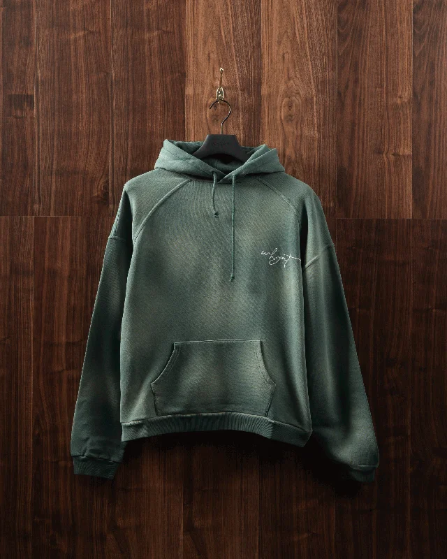 Midnight Madness WHYAT HOODIE SPRAYED GREEN