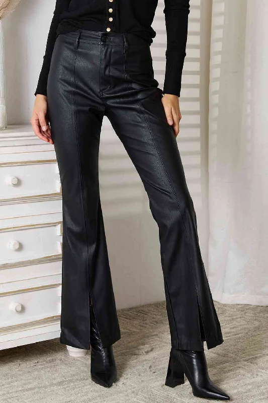 Super Savings Kancan Slit Flare Leg Pants
