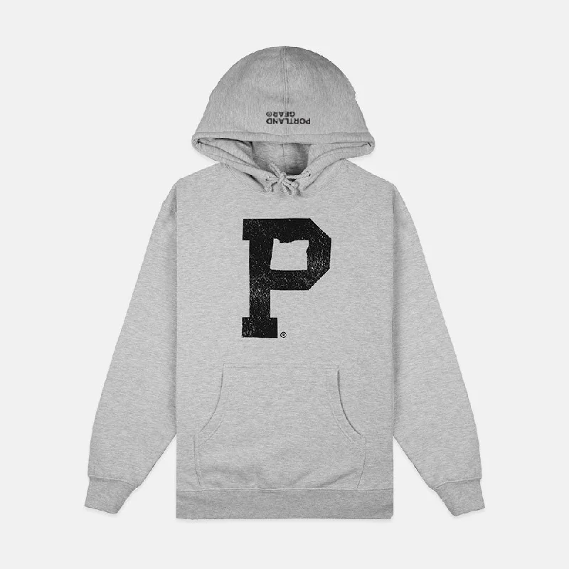 Extra Savings Soft-Blend "P" Hoodie - Grey