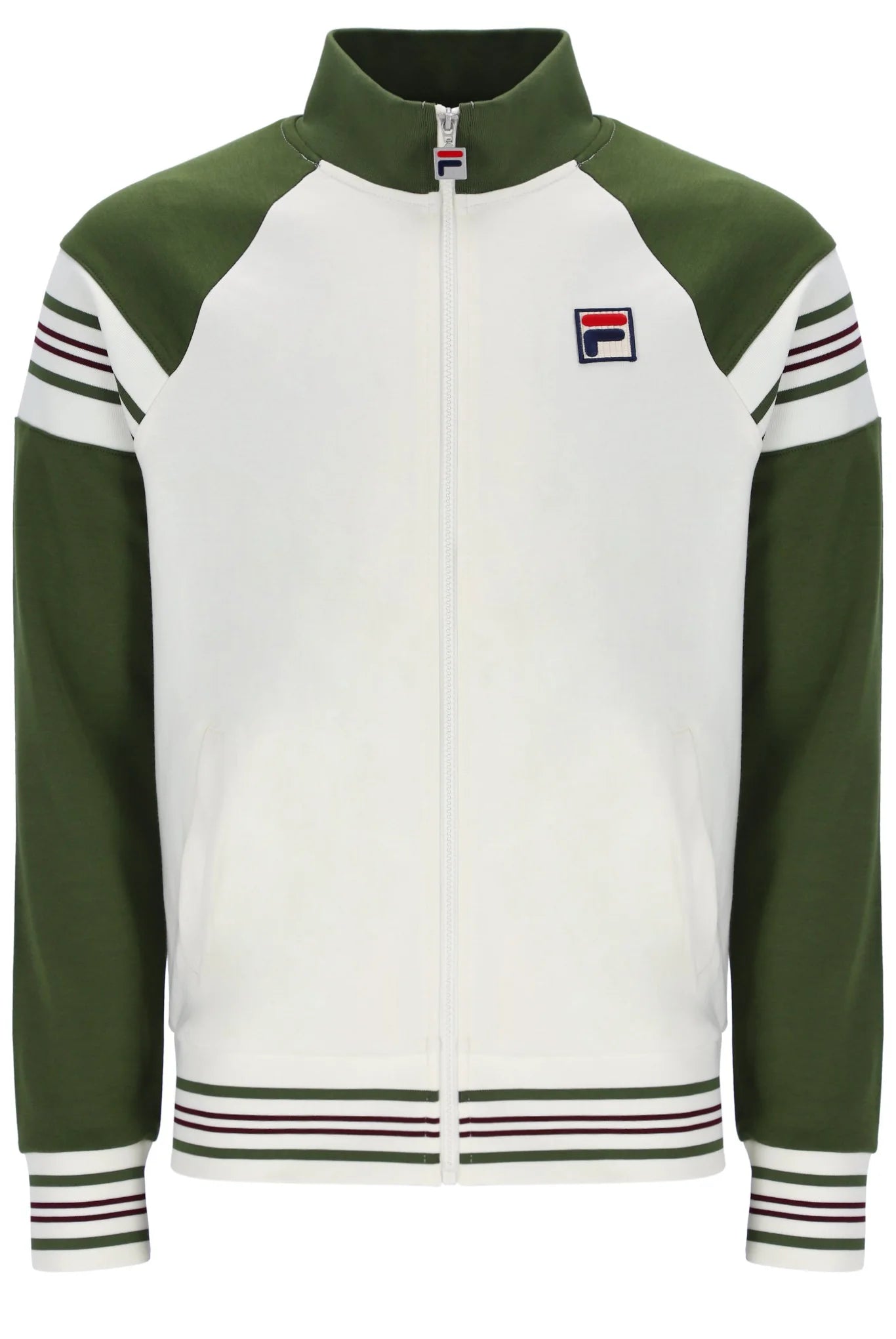 Savings Galore Fila Vintage Men's Ferarra Track Top Chive Green