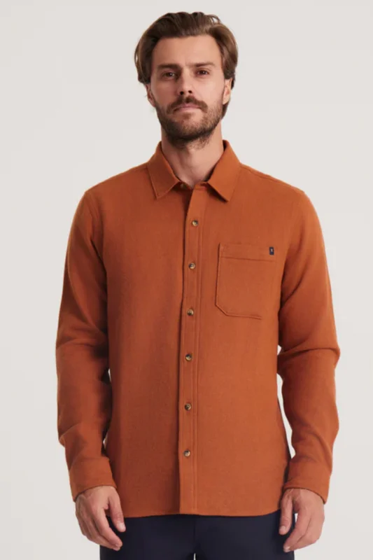 Can't Miss Crossroads Flannel - Pecan<br>***Last One***