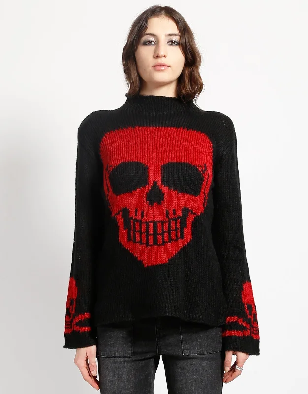 Friends and Family Sale SKULL SWEATER RED SKULL