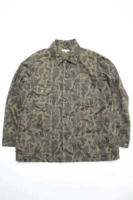 Exclusive Access Engineered Garments X Totem FU Over Coverall Jacket - Olive Camo 6.5oz Flat Twill