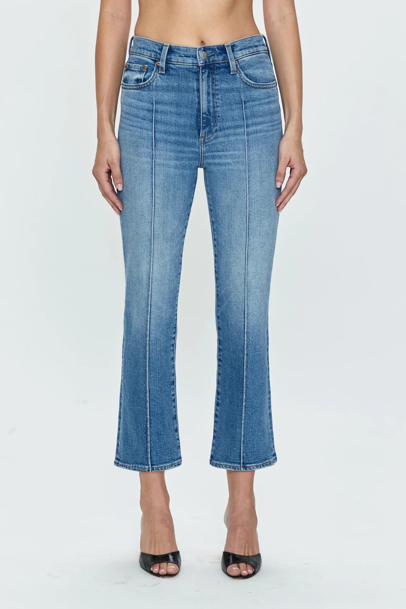 Weekend Specials to Celebrate Lennon Pintuck High Rise Crop Boot Jean - Essence