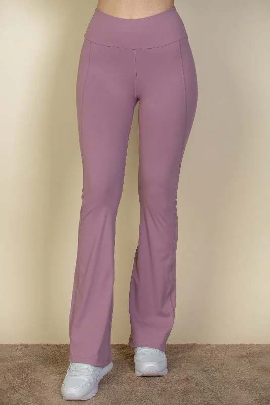 Weekend Offers That Excite Wide waistband flare leg pants