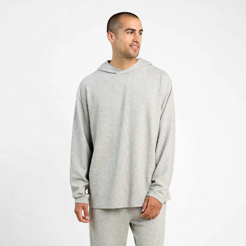 Big Savings Men's Performance Waffle Hoodie | Heather Grey