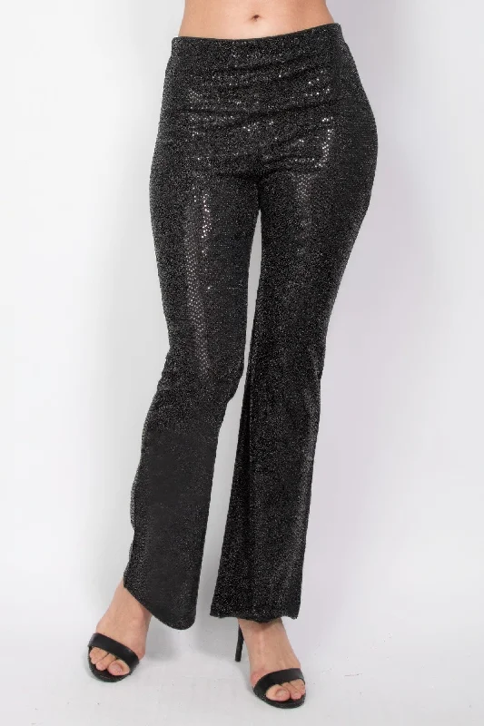 Weekend Deals to Brighten Your Day Sequined Fit & Flare Midrise Pants