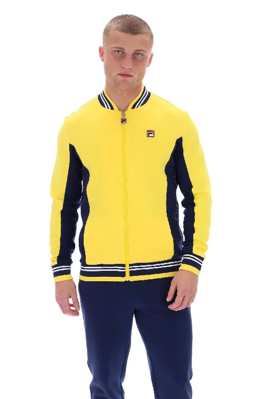 Great Deals Fila Vintage Men's Settanta 2 Track Top High Visability Yellow