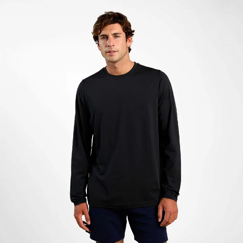 Value Deals Men's Long Sleeve Movement Tee | Black