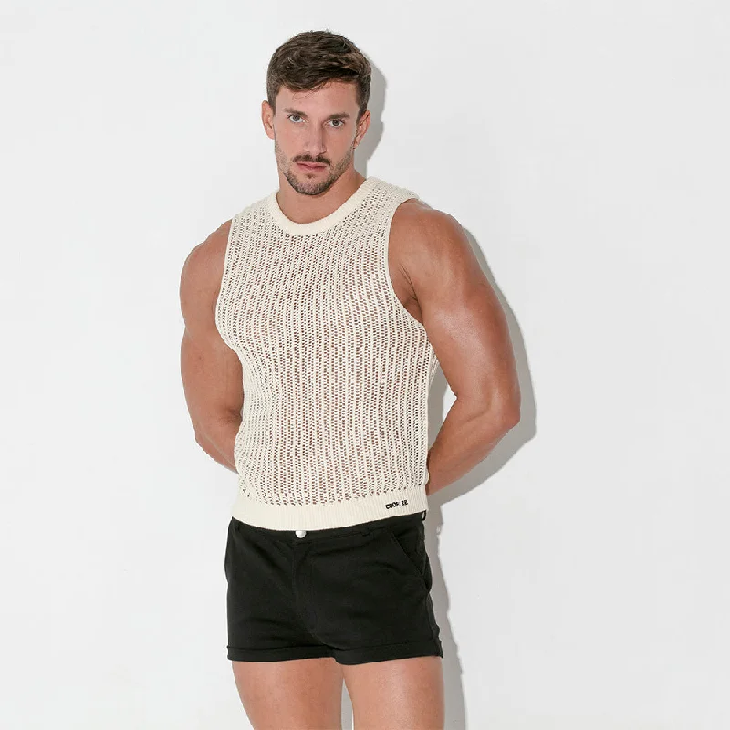Bargain Alert Code 22 knit muscle tank 7000 off white