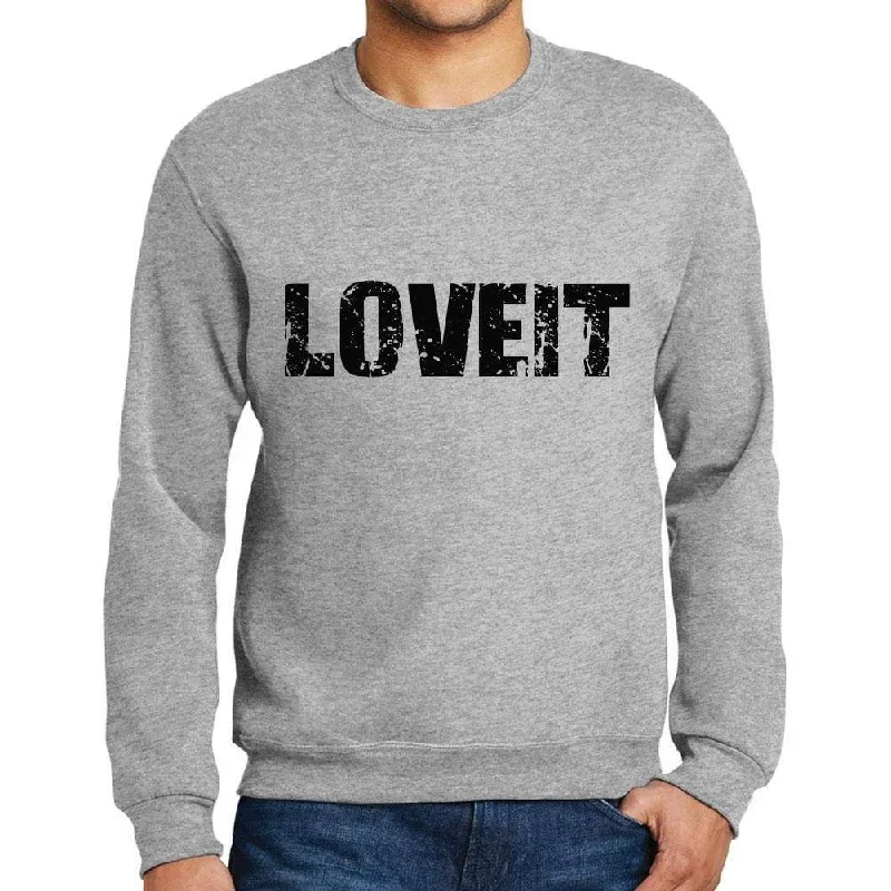 Weekend Savings Sensation Men's Printed Graphic Sweatshirt Popular Words LOVEIT Grey Marl Weekend Savings Sensation Men's Printed Graphic Sweatshirt Popular Words LOVEIT Grey Marl