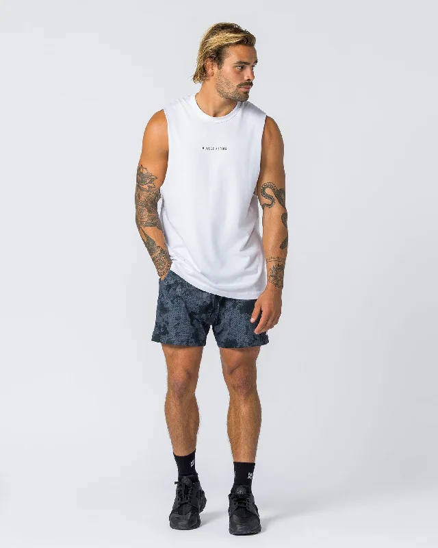 Fantastic Deals Ease Drop Arm Heavy Vintage Tank - Washed White