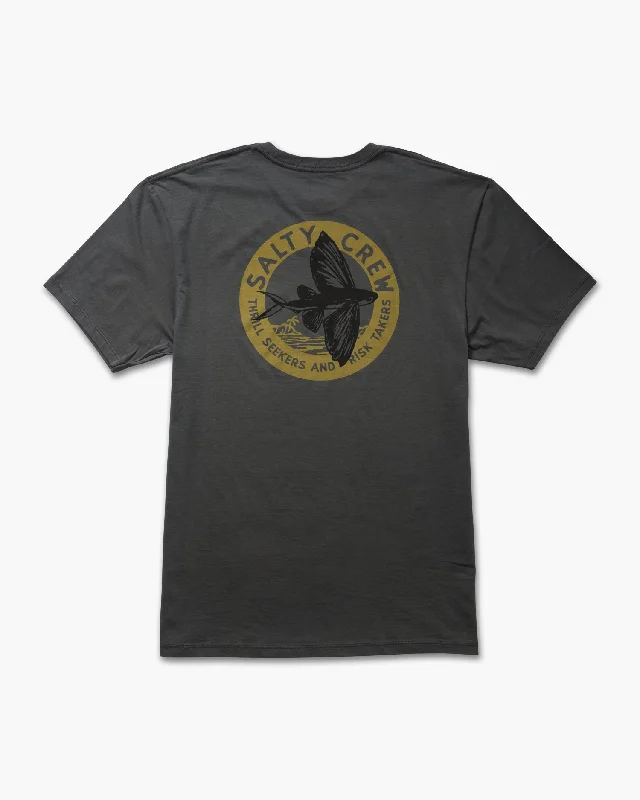 Weekend Wonders Await! Fly By Premium S/S Tee - Charcoal