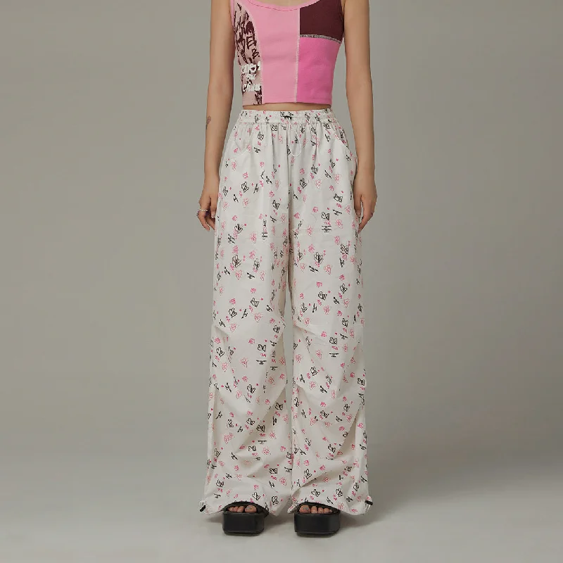 Deal of the Day Heart String Wide Pants