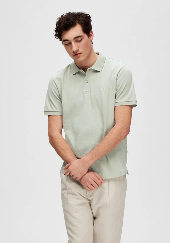 New Deals Selected Homme Dante Polo Shirt, Desert Sage