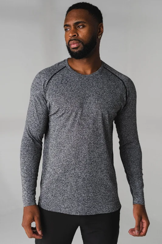 Limited Quantity Vitality Kinetic® Long Sleeve Tee - Midnight Marl