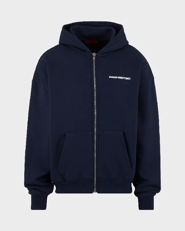 Fantastic Offers 10119 Zip-Hoodie Navy