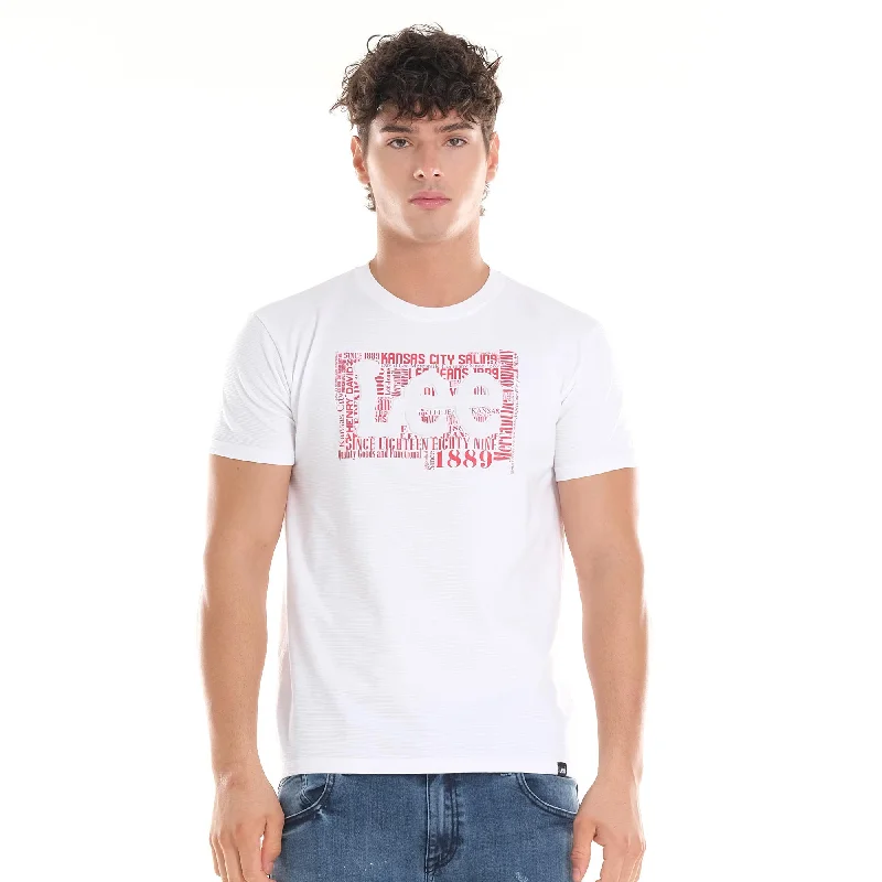 Instant Savings MENS' EURO FIT EMBOSSED LOGO TEE