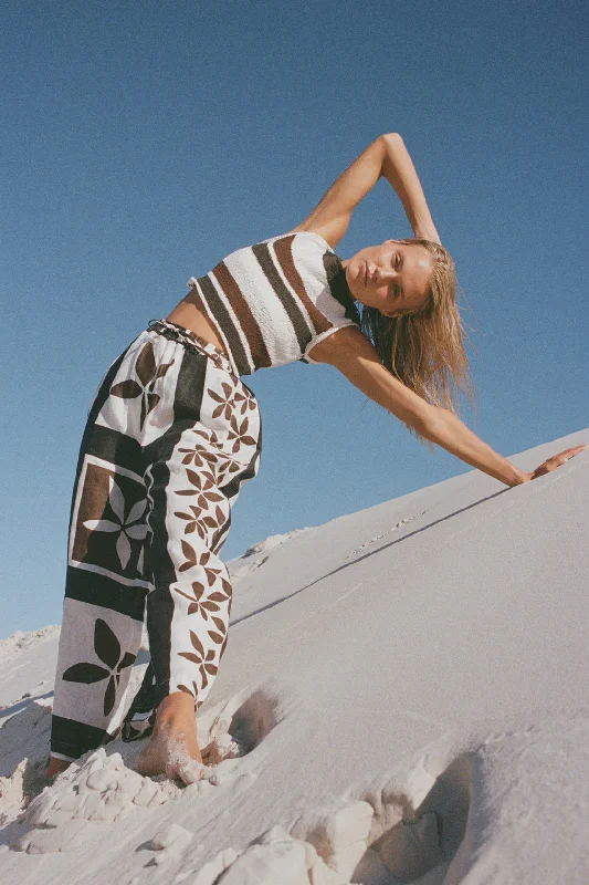 Weekend Bargains to Snag Sarong Flower Linen Pant