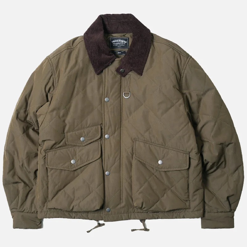 Overstock FrizmWorks Quilted Heritage Hunting Jacket - Olive