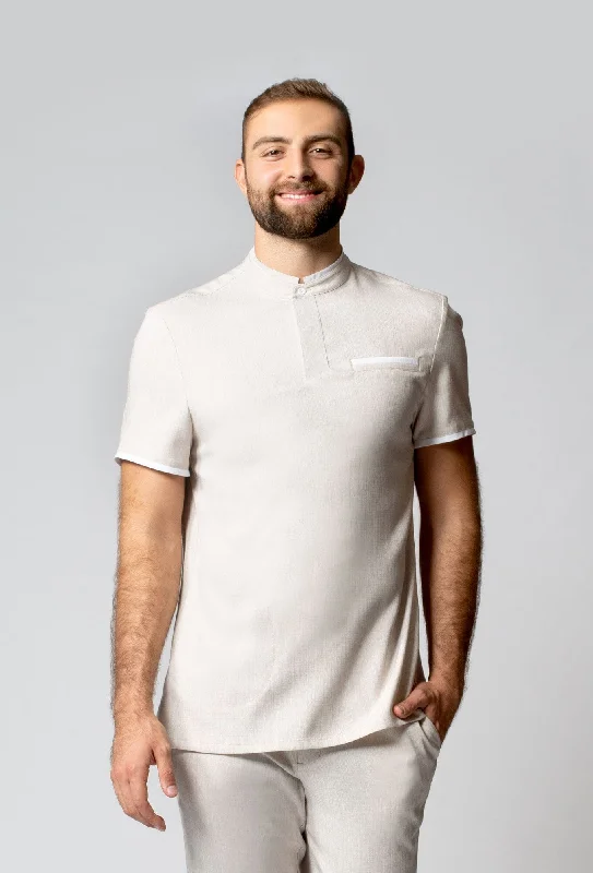 Deep Discounts Men's Rio Faux Linen Tunic