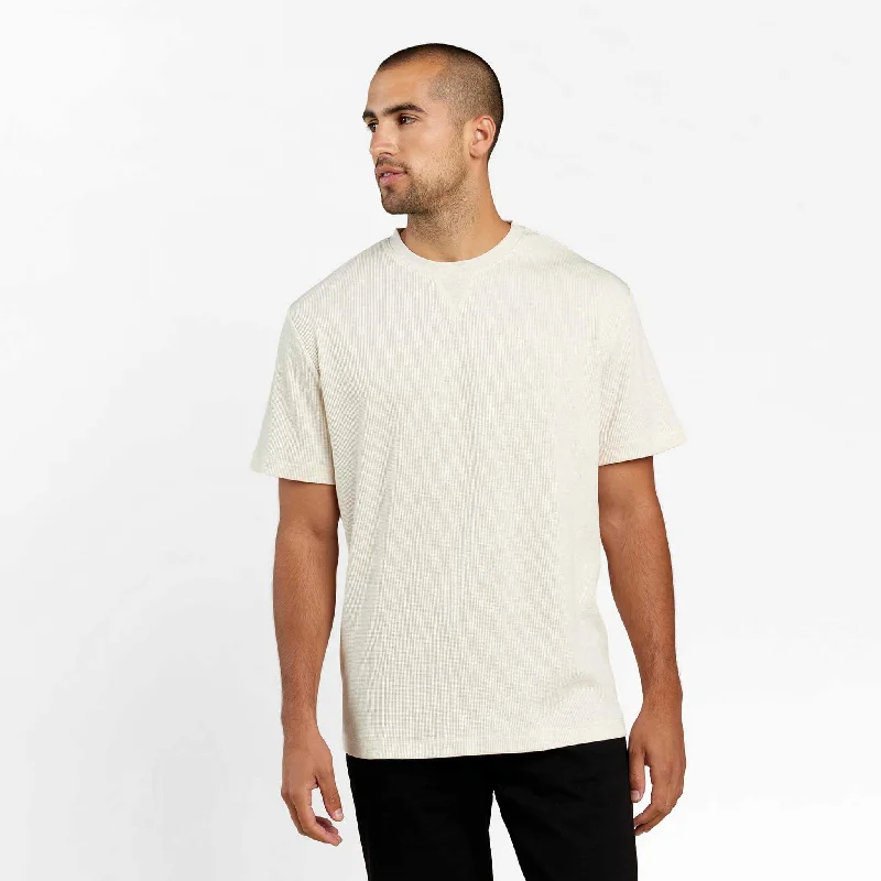 Extra Discounts Waffle T-Shirt | Heather Bone