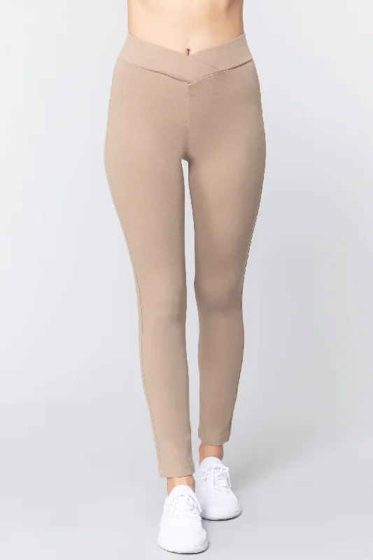 Stock Up Mid-rise Ponte Pants