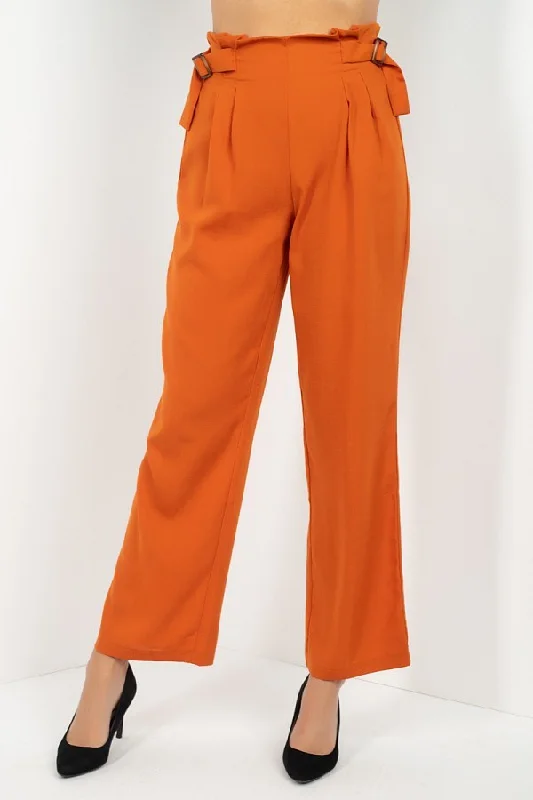Weekend Savings Spree High Waist Paperbag Wide Pants
