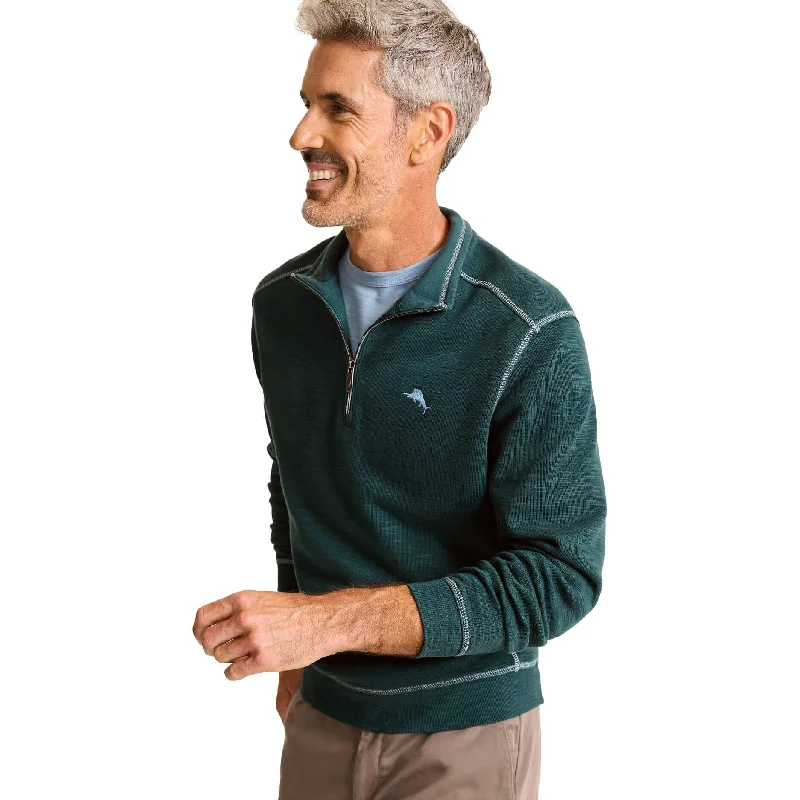 Crazy Deals Tommy Bahama Tobago Bay Half Zip Sweater - Dark Channel Blue