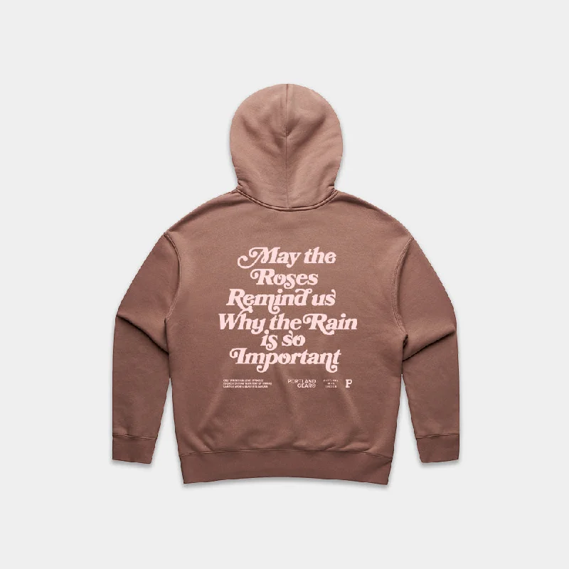 Markdown Sale Women's Sueded Slogan Hoodie - Hazy Pink