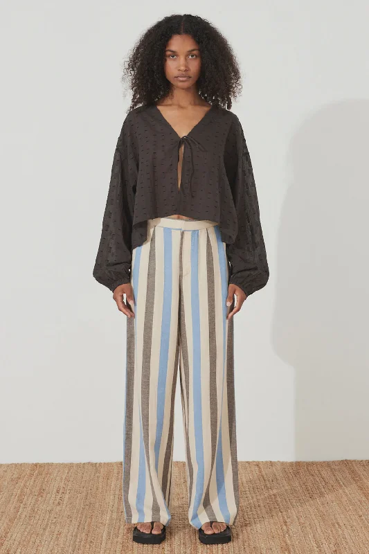 The Best Deal Sky Stripe Organic Cotton Blend Pant