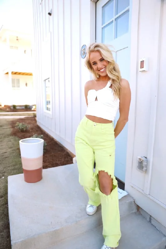Reduced Price Bex Jeans - Lime Denim