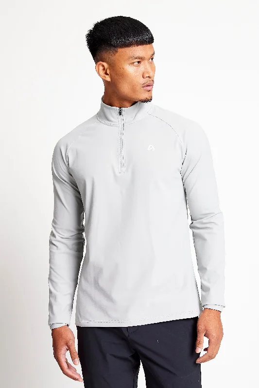 Markdown Sale Slim Fit 1/4 Zip Top - Driver Grey