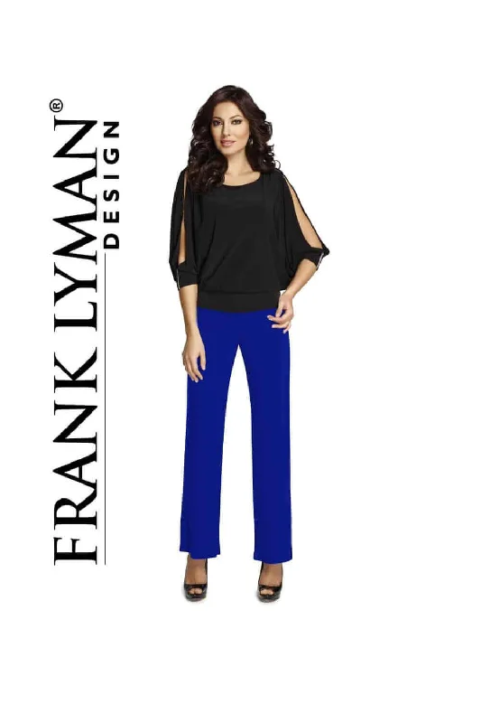 Weekend Discounts to Enjoy Frank Lyman Pant Style 006-BL Blue Fonce